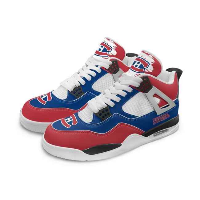 Women's Montreal Canadiens Running weapon Air Jordan 4 Shoes 003