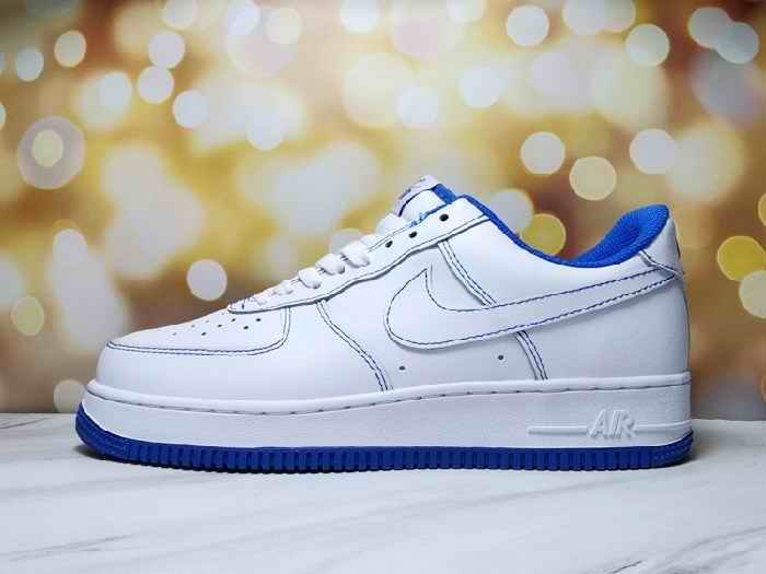 Men's Air Force 1 Low White/Royal Shoes 0167