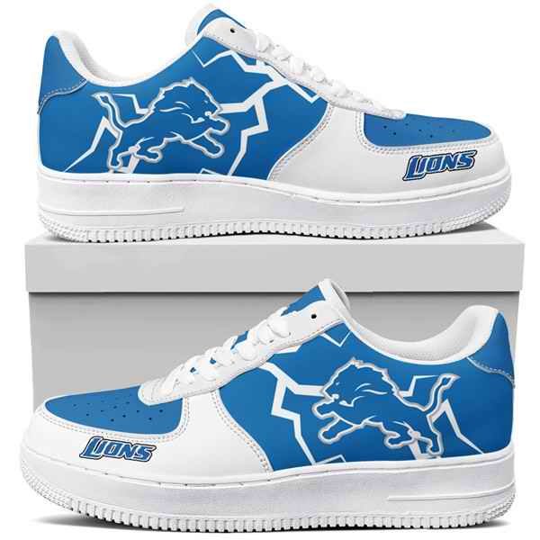 Women's Detroit Lions Air Force 1 Sneakers 001