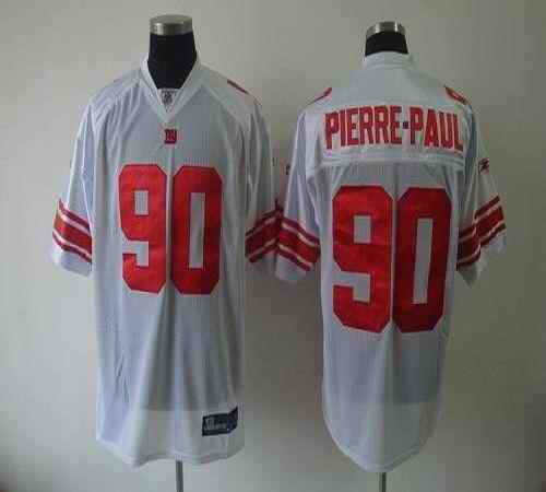 Giants #90 Jason Pierre-Paul White Stitched Youth NFL Jersey