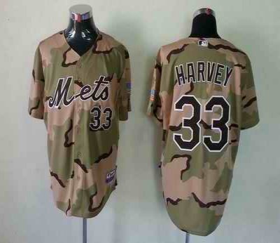 Mets #33 Matt Harvey Blue(Grey NO.) Alternate Road Cool Base Stitched MLB Jersey