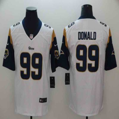 Men's Los Angeles Rams #99 Aaron Donald White Vapor Untouchable Limited Stitched NFL Jersey