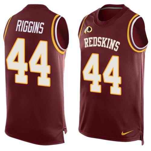 Nike Redskins #44 John Riggins Burgundy Red Team Color Men's Stitched NFL Limited Tank Top Jersey