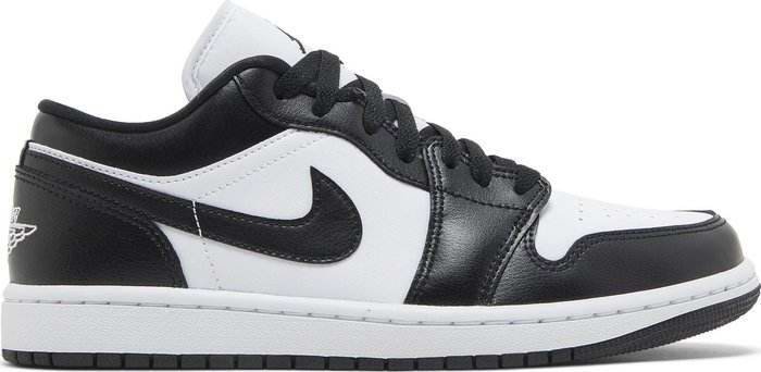 Men's Running Weapon Air Jordan 1 Low Black White Shoes 0409