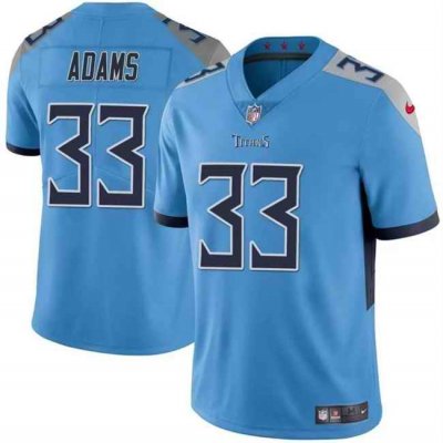 Men's Tennessee Titans #33 Jamal Adams Blue Vapor Limited Stitched Football Jersey