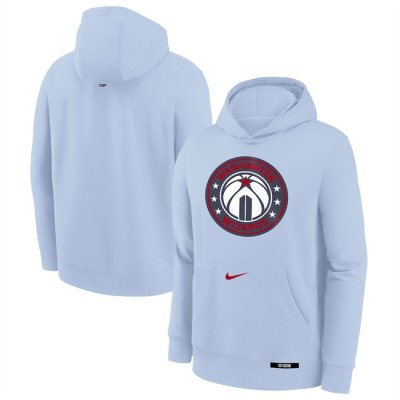 Men's Washington Wizards Light Blue 2024/25 City Edition Fleece Club Pullover Hoodie