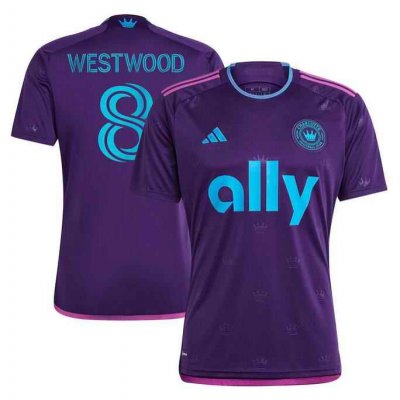 Men's Charlotte FC #8 Ashley Westwood Purple 2023 Soccer Jersey