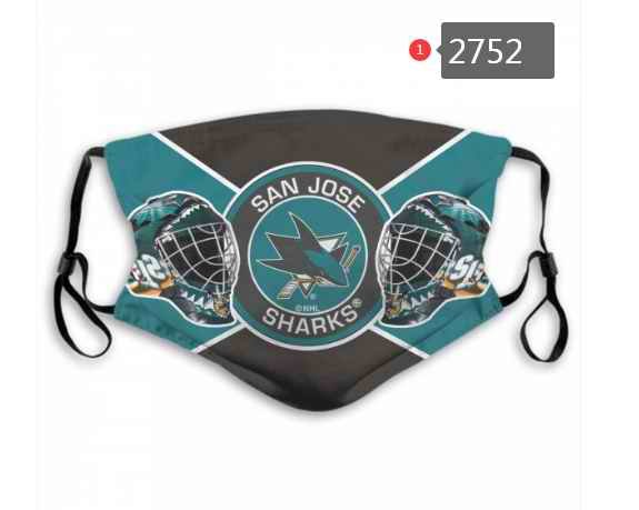 San Jose Sharks Face Mask 2752 Filter Pm2.5 (Pls check description for details)