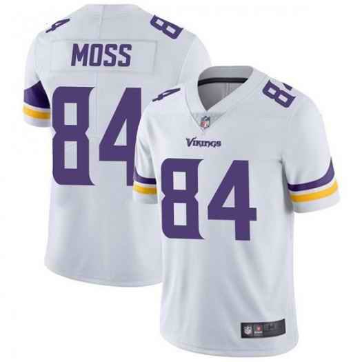 Men's Minnesota Vikings #84 Randy Moss White Vapor Untouchable Limited Stitched NFL Jersey