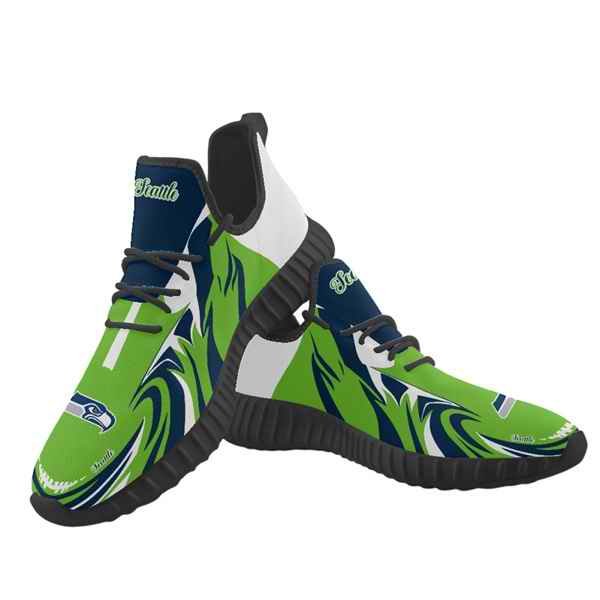 Women's Seattle Seahawks Mesh Knit Sneakers/Shoes 013