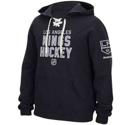 Los Angeles Kings Reebok Stitch Em Up Lace Hoodie Black