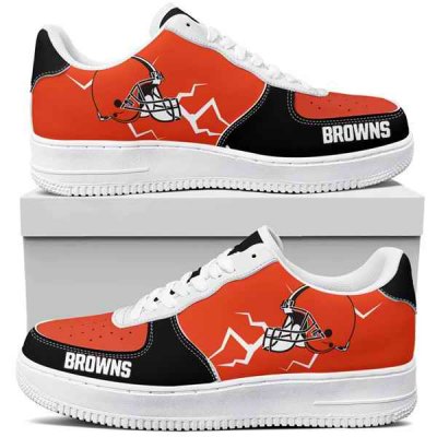 Women's Cleveland Browns Air Force 1 Sneakers 001