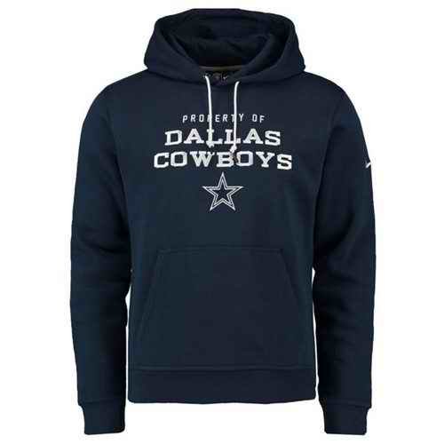 Dallas Cowboys Nike Stadium Classic Club Fleece Pullover Hoodie Navy