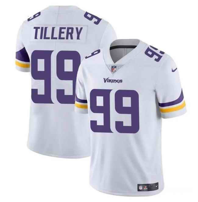 Youth Minnesota Vikings #99 Jerry Tillery White  Vapor Untouchable Limited Stitched Jersey