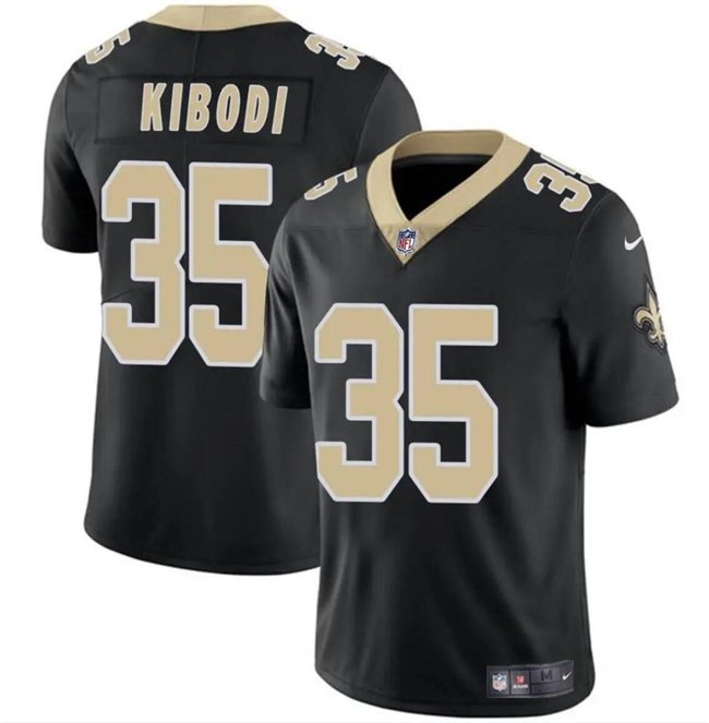 Youth New Orleans Saints #35 Jacob Kibodi Black Vapor Limited Stitched Football Jersey