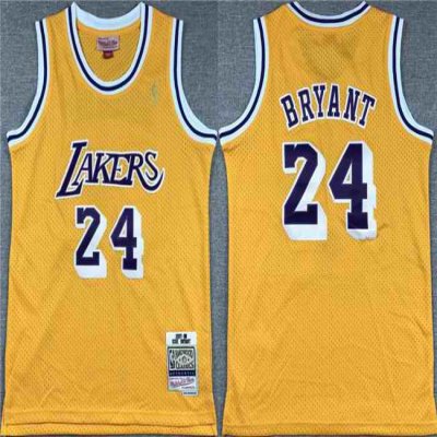 Youth Los Angeles Lakers #24 Kobe Bryant Yellow Stitched Basketball Jersey