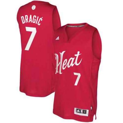 Heat #7 Goran Dragic Red 2016-2017 Christmas Day Stitched NBA Jersey