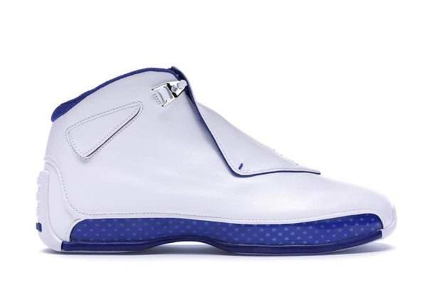 Men's Running Weapon Air Jordan 18 White Shoes 002