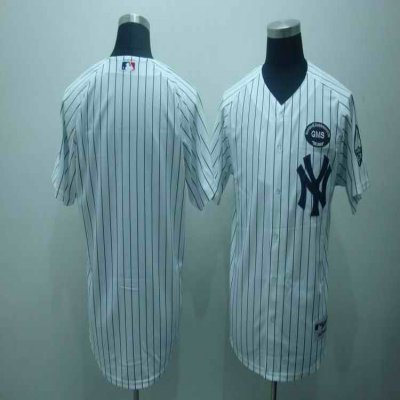 Yankees White Blank GMS The Boss Stitched MLB Jersey