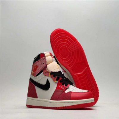 Men's Running Weapon Air Jordan 1 Red/White Shoes 0425