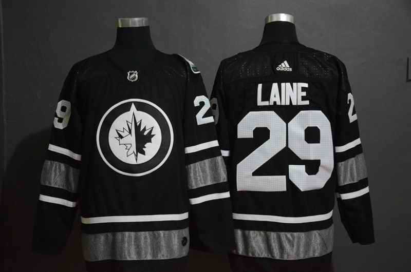 Men's Winnipeg Jets #29 Patrik Laine Black 2019 NHL All-Star Game Jersey