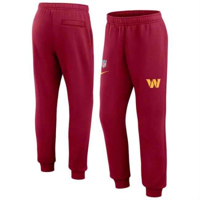 Men's Washington Commanders Burgundy Chop Block Fleece Sweatpants