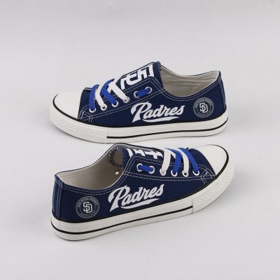 Women's San Diego Padres Repeat Print Low Top Sneakers 001