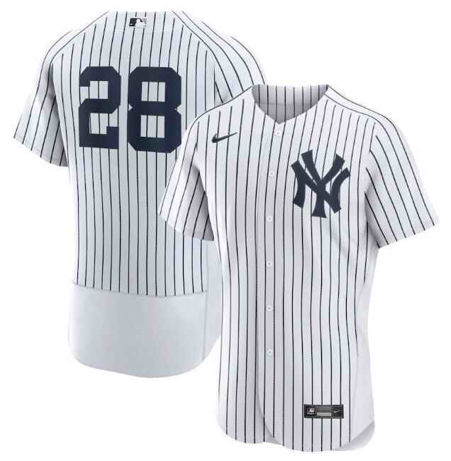 Men's New York Yankees #28 Josh Donaldson White Flex Base Stitched Jersey