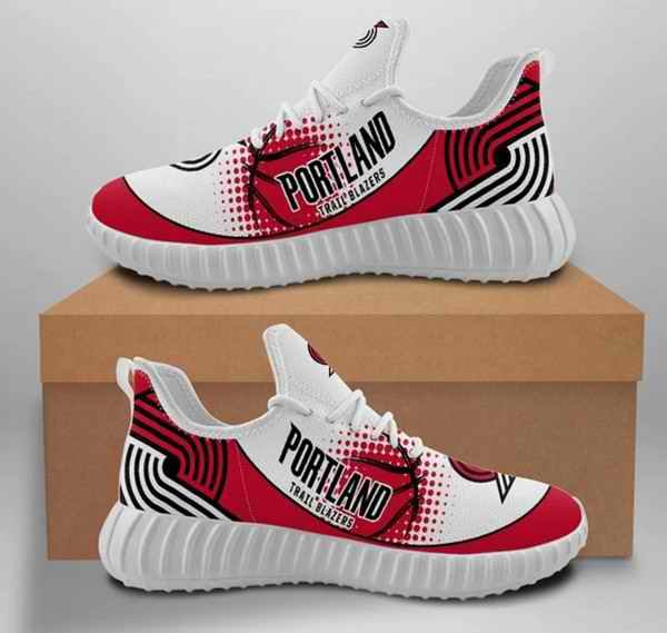 Women's Portland Trail Blazers Mesh Knit Sneakers/Shoes 002