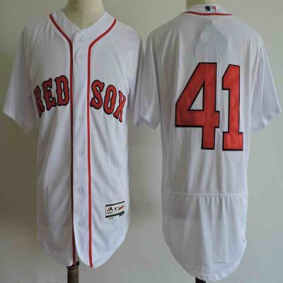 Men's Boston Red Sox #41 Chris Sale White Cool Base Stitched MLB Jersey