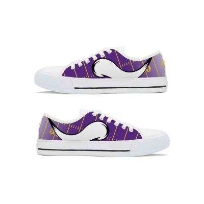 Men's Minnesota Vikings Low Top Canvas Sneakers 004