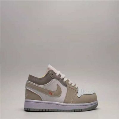 Men's Running Weapon Air Jordan 1 Low Grey Shoes 292