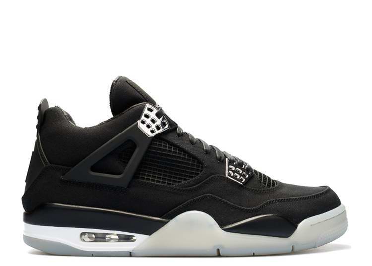 Men's Hot Sale Running weapon Air Jordan 4 Black Shoes 0111