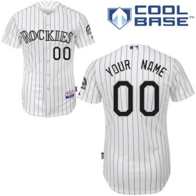 Rockies Personalized Authentic White MLB Jersey