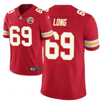 Men's Kansas City Chiefs #69 Kyle Long Red Limited Stitched NFL Jersey