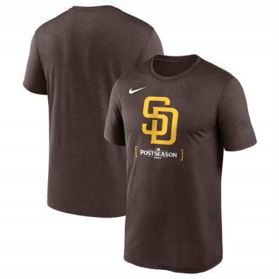 Men's San Diego Padres Brown 2024 Postseason Collection Legend T-Shirt