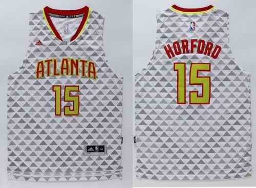 Hawks #15 Al Horford White Swingman Stitched NBA Jersey