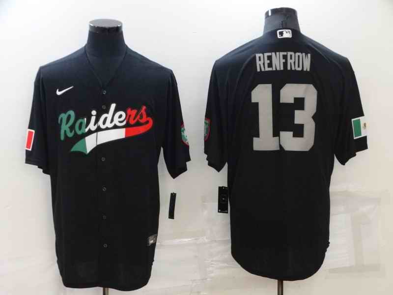 Men's Las Vegas Raiders #13 Hunter Renfrow Black Mexico Stitched Jersey