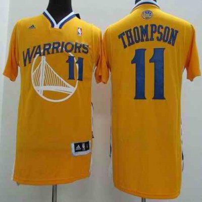 Revolution 30 Warriors #11 Klay Thompson Gold Alternate Stitched NBA Jersey