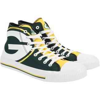 Women's NFL Green Bay Packers Repeat Print High Top Sneakers 018