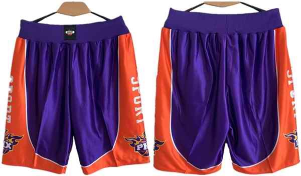 Men's Phoenix Suns Purple/Orange Shorts (Run Small)