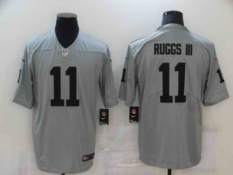 Men's Las Vegas Raiders #11 Henry Ruggs III Grey Limited Stitched Jersey