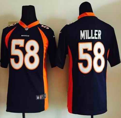 Nike Broncos #58 Von Miller Blue Alternate Youth Stitched NFL Elite Jersey