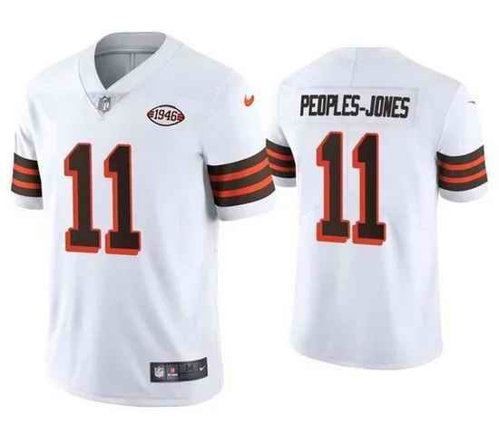 Youth Cleveland Browns #11 Donovan Peoples-Jones White 1946 Collection Vapor Untouchable Limited Stitched Jersey