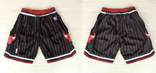 Chicago Bulls Black Strip NBA Shorts