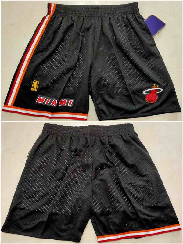 Men's Miami Heat Black Shorts (Run Small)