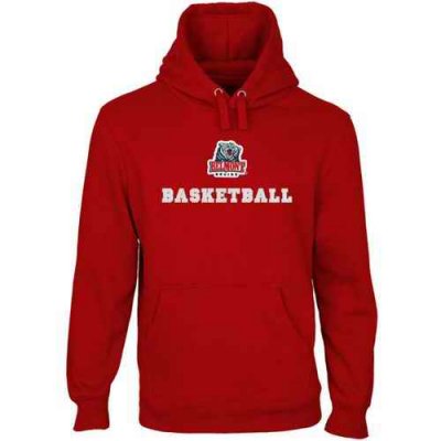 Belmont Bruins Custom Sport Logo Applique Pullover Hoodie Red