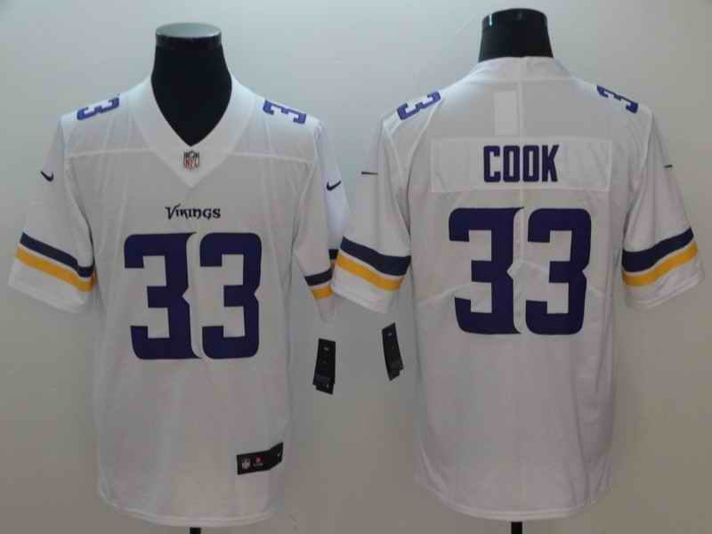 Men's Minnesota Vikings #33 Dalvin Cook White Vapor Untouchable Limited NFL Stitched Jersey