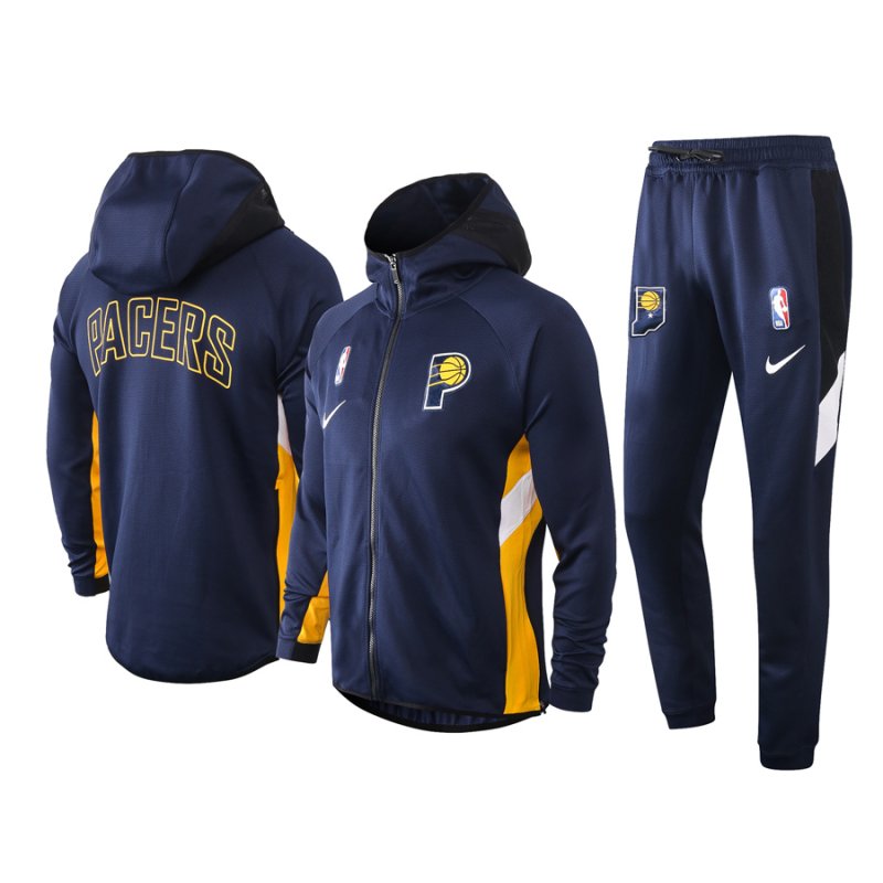 Men's Indiana Pacers Navy Warmup Hoodiesuit