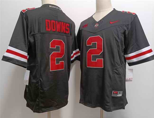 Men's Ohio State Buckeyes #2 Caleb Downs Black 2023 F.U.S.E. Limited Stitched Jersey